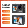 SJCAM SJ4000 Dual Screen 4K Action Camera 30M Waterproof Anti-Shake HD Sports Video Action Cameras Motorcycle Bicycle Helmet