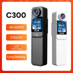 SJCAM C300 Pocket Action Camera 4K FHD With Long Battery Life Video 30M Waterproof 5G WiFi Camera Sport Action Cam